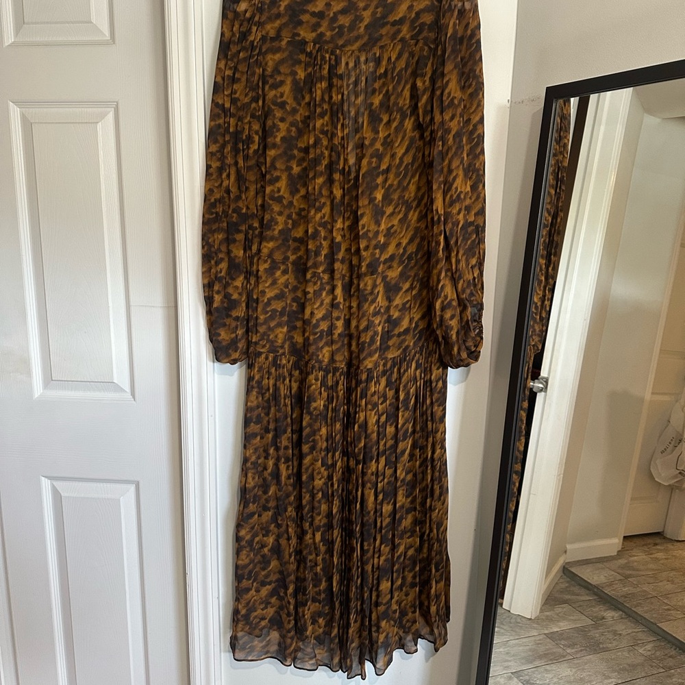 H&M Red Long Sleeve V-Neck Sundress - Picture 11 of 13